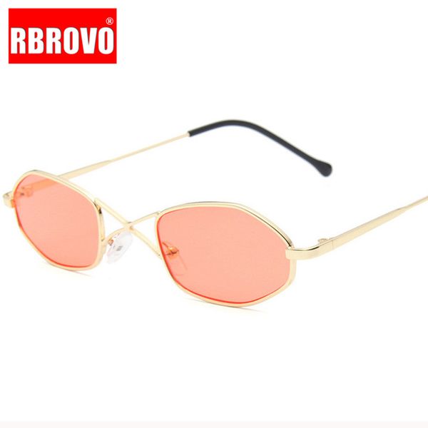 

rbrovo small retro sunglasses women vintage sunglasses women glasses for women/men mirror feminino, White;black