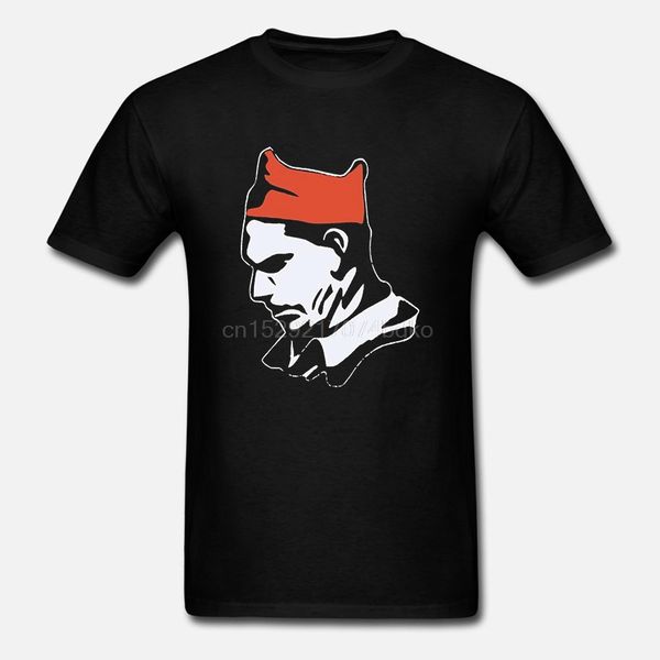 

men's buenaventura durruti black t-shirt cotton short sleeves printes shirt