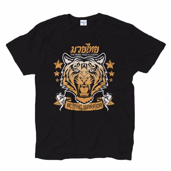

summer short sleeve cotton t-shirt maglietta uomo muay thai be the warrior lotta tigre arti marziali boxe tee shirt