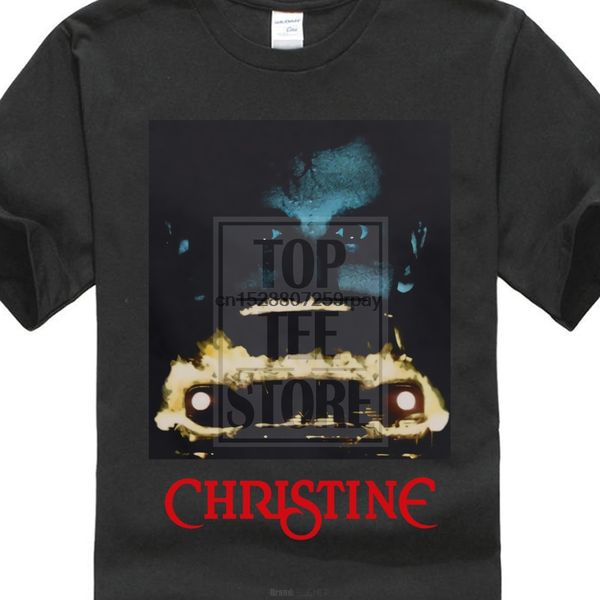 

christine тенниска фильм ужасов фильм 1980 s cult мужчины высокого качества на заказ печатных топы hipster тройники