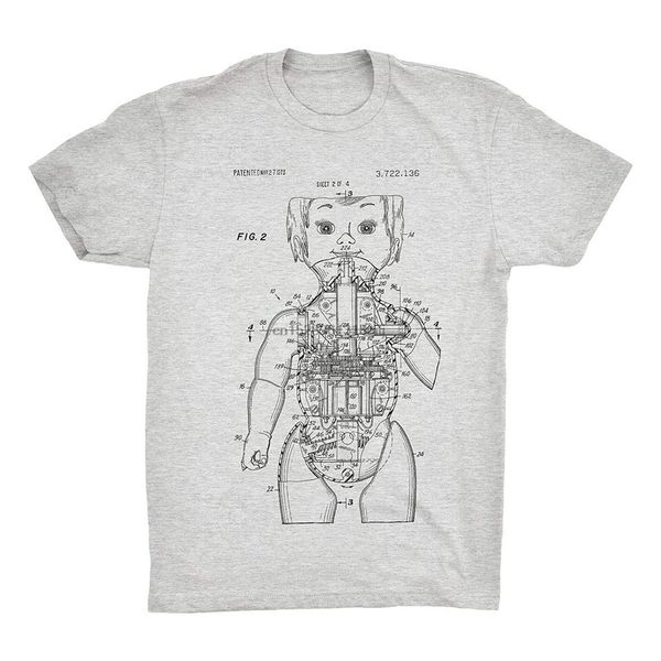 

robot doll patent t-shirt creepy doll shirt 100% sof premium