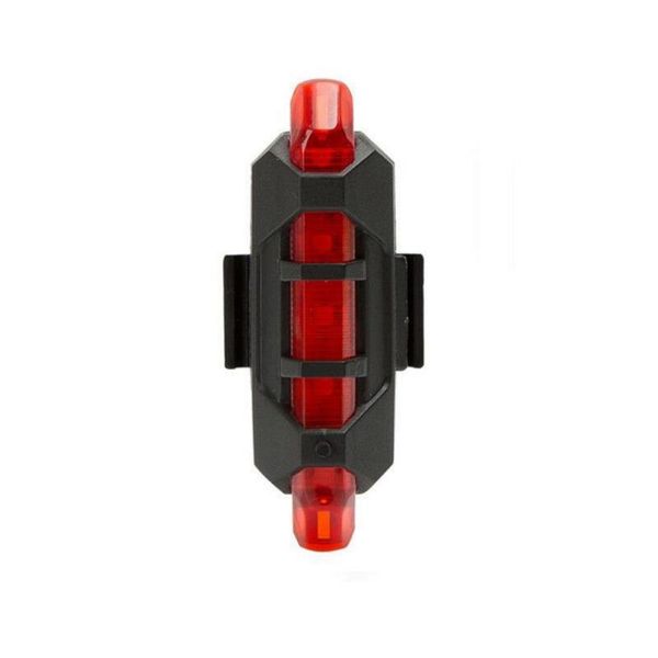 

5 leds usb rechargeable bike tail light bicycle safety cycling warning rear lamp outdoor riding led highlight bicycle light