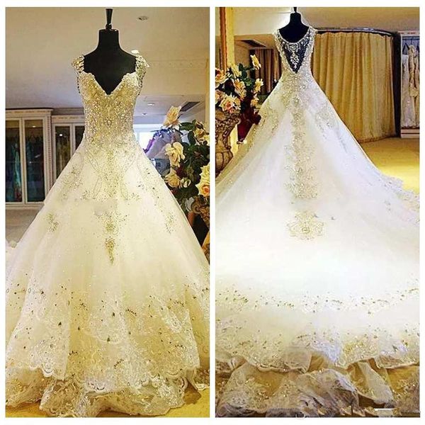 

new slim luxury mermaid wedding dresses custom lace appliques off shoulder crystal beaded vestidos de mariee formal bridal gowns aq180, White