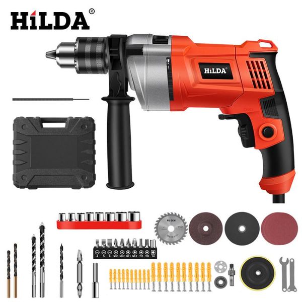 

hilda impact drill electric drill rotary hammer with bmc and 5pcs accessories impact power electric