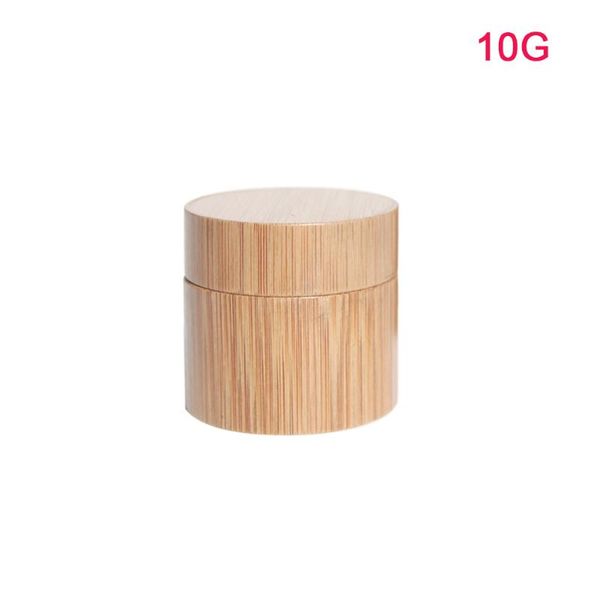 

facial cream jar tasteless travel natural bamboo round empty pot cosmetic mask container refillable bottle storage eco-friendly