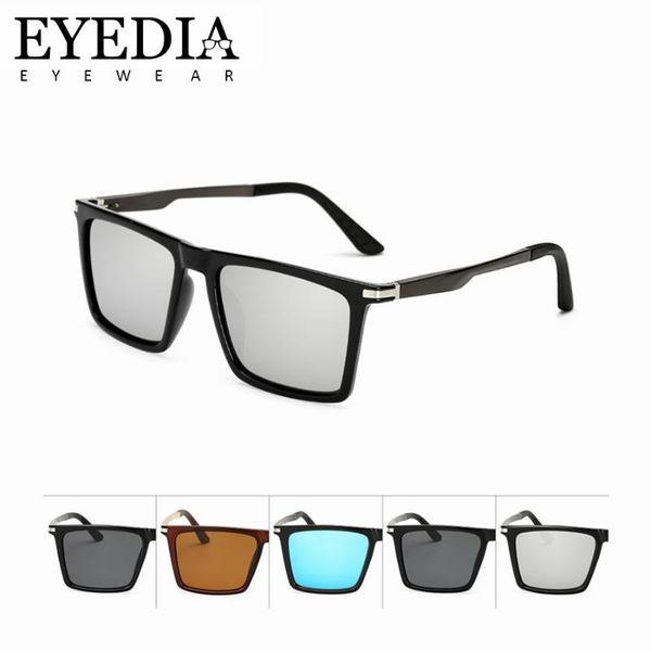 

sunglasses high-end vintage men mirror polarized driving fashion retro flat rectangle sun glasses women for shopping 7035kp, White;black