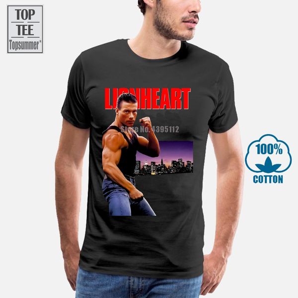 

lionheart movie poster ver 1 jean claude van damme t shirt (black) s 5xl