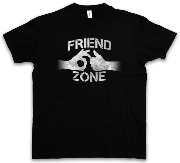 

friend zone i t-shirt hand heart hands thumps up hearts friendzone fun single o-neck sunlight men t shirt tee
