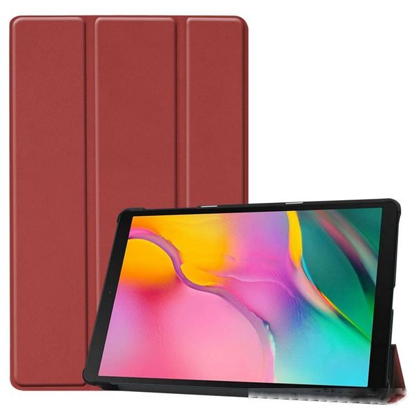 

ultra slim flip stand smart cover pu leather case for samsung tab a 10.1 2019 t510 t515 tablet protective case for t580 t550 t560