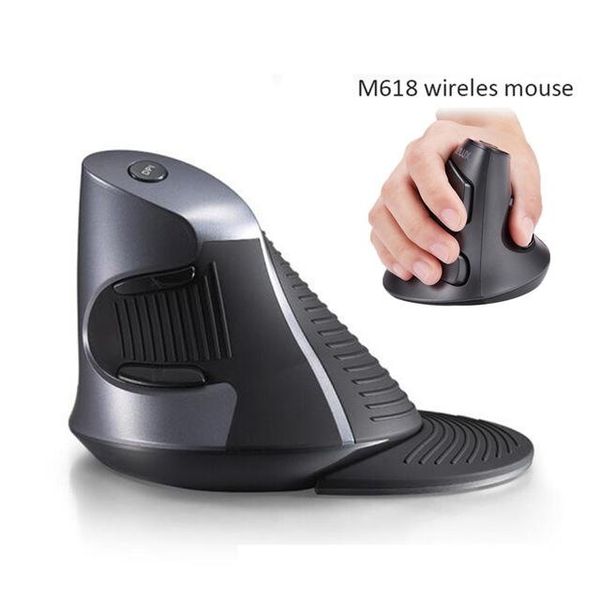 

1pcs wireless mouse 1600 dpi vertical mouse optical grab handle grip mause ergonomic usb computer mice 2.4ghz