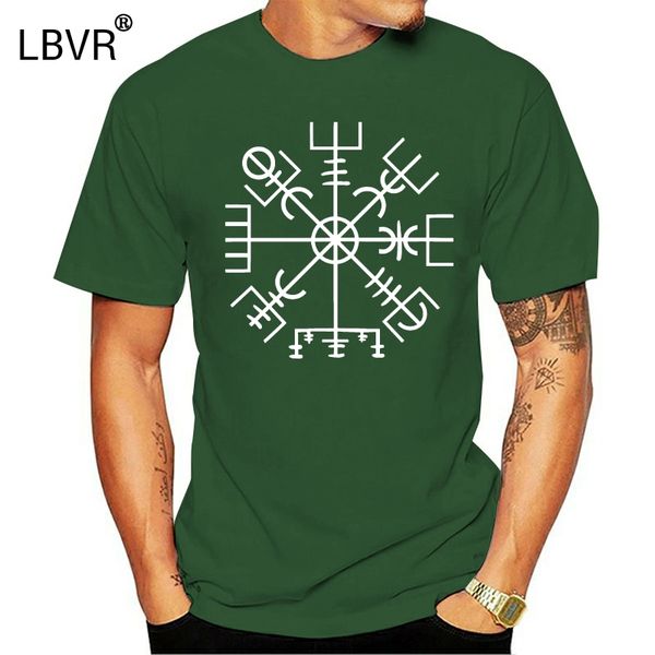 

vegvisir viking compass symbol men's t-shirt viking old norse scandinavia metal short sleeves new fashion t-shirt men clothing