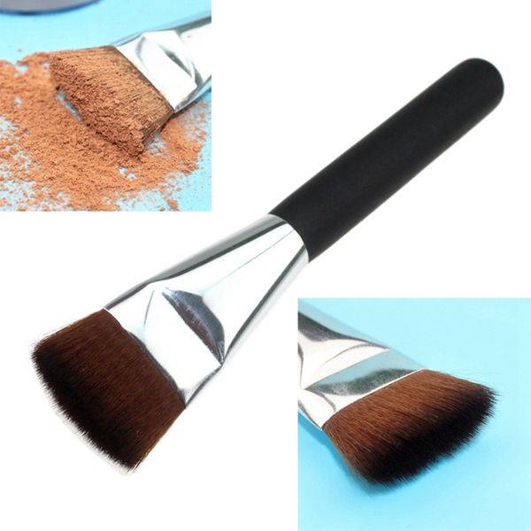 

1pc flat brush beauty makeup cosmetic foundation countour powder blush brush soft fiber hair professional makeup brushes tools