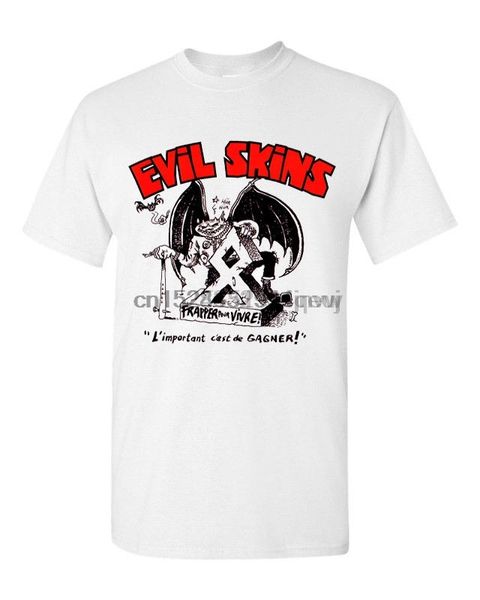 

evil skins t shirt rock o rama records rebelles europeens