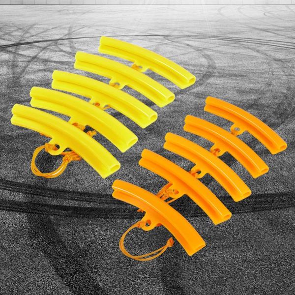 

5pcs/set car tire changer rim protector guard rim protector tyre wheel changing edge savers tool orange/yellow