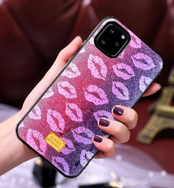 

for iphone 11 pro max xs xr 8 7 plus rhinestone phone case shiny glitter cellphone cover housing