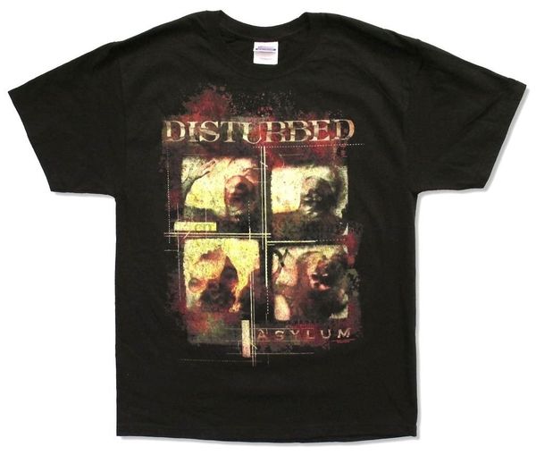 

disturbed rubber room asylum black men's t shirt