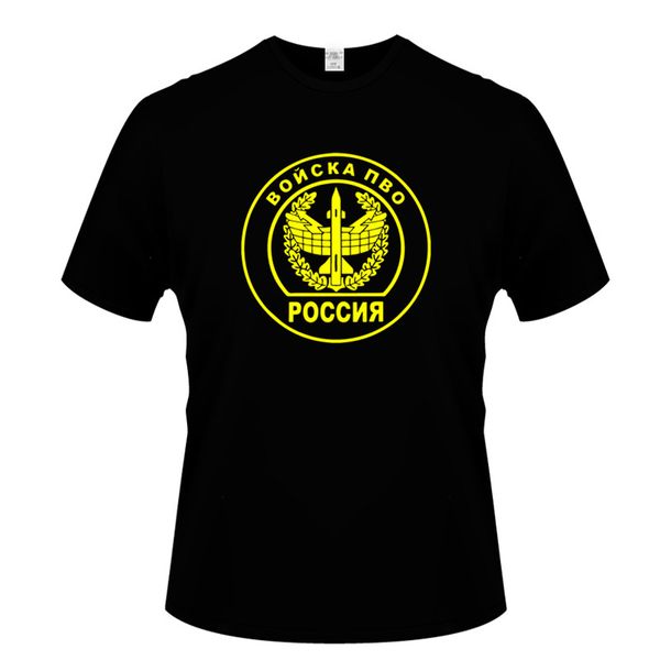 

troops of pto russia antiaircraft defense men round collar short sleeve t-shirt fashion man t-shirt tees