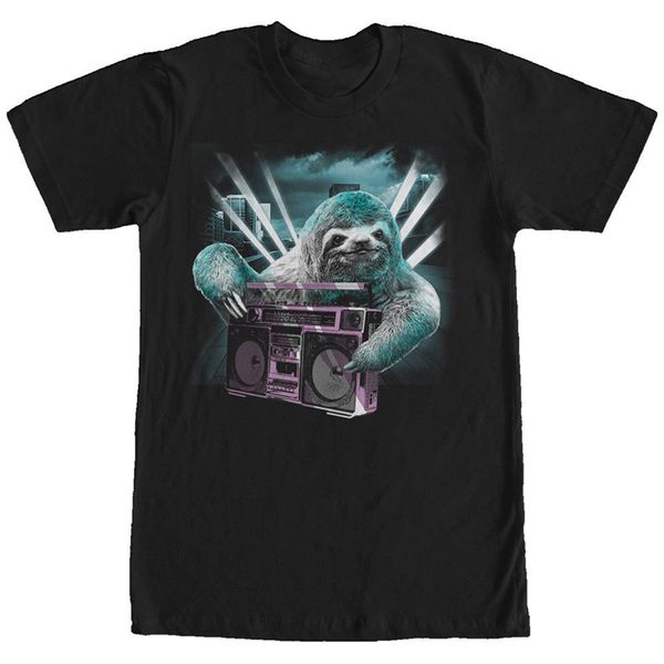 

lost gods sloth boombox mens graphic t shirt men women tee shirt