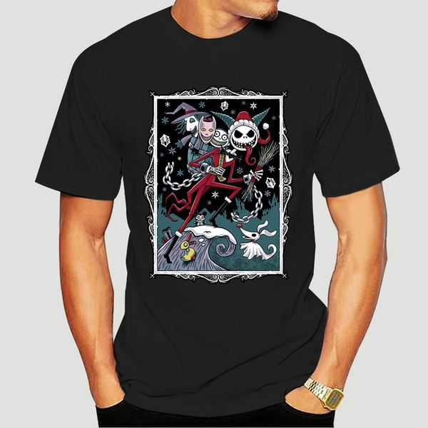 

джек vom крампус кошмар перед рождеством джек салли черная футболка s-3xl высокого качества повседневный печати tee shirt-3530a