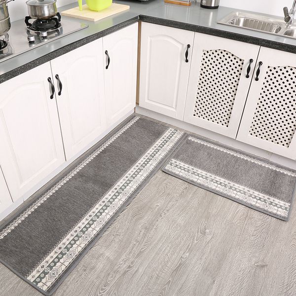 

cushion/decorative pillow kitchen doormat non-slip water-absorbing oil-proof dirt-resistant mat household long strip custom nordic printed f