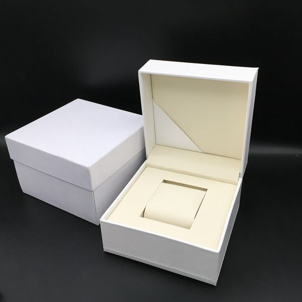 

High Quality Small Light white Watch Storgage Box PU leather Watches Travel Boxes Storage Organizer Case 14.5*10*14.5 cm