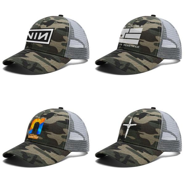 

мужские женщины nine inch nails logo регулируемый trucker cap болл дизайнер blank vintage бейсбол hat nin - art is resistance девять дюймов, Blue;gray
