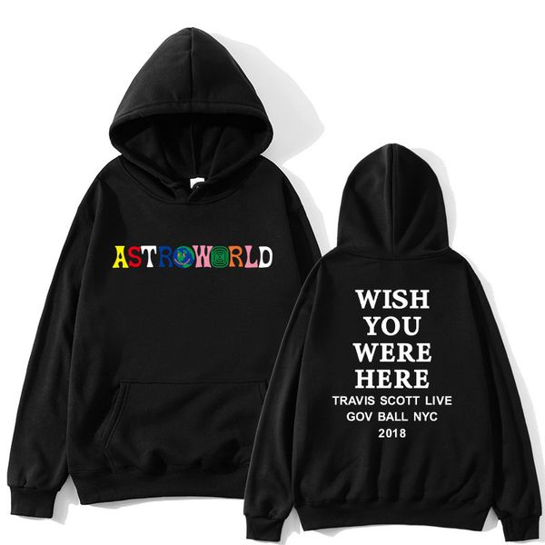 

2020 world men's designer hoodie wish you to print sports men's hooded sweatshirt casual men's clothing here, Black
