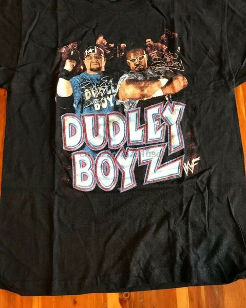 

vintage wwf black rap hip hop dudley boyz bootleg t-shirt tee shirt