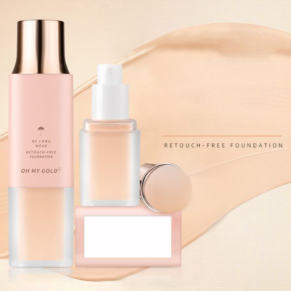 

light and transparent hide pores long-lasting flawless moisture silk cream texture liquid with mirror foundation concealer sponges