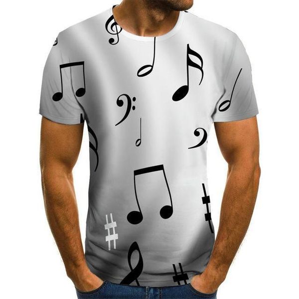 

music art musical instrument 3d style summer 3d print shirts humor plus size comics men clothing