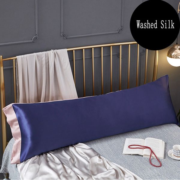

new high-end products solid color emulation silk satin pillowcase / long pillows case pillow cover 50x70cm/48x120cm/48x150cm #/l pillow case