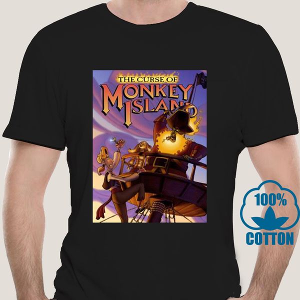 

0374d men tshirt short sleeve monkey island 3 t shirt o neck women t-shirt