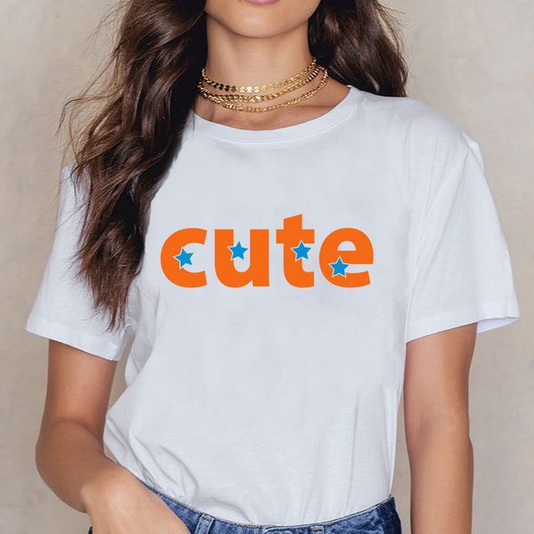 

t shirt women cute funny white short female shirt