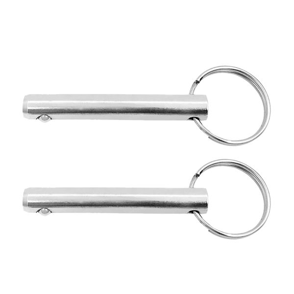 

2pcs 0.39'' diameter 316 stainless steel quick release pull ring detent pin