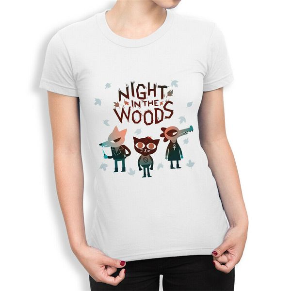 

ночь в лесу графический t-shirt, премиум хлопок tee, мужские женщин размеры streetwear tee shirt