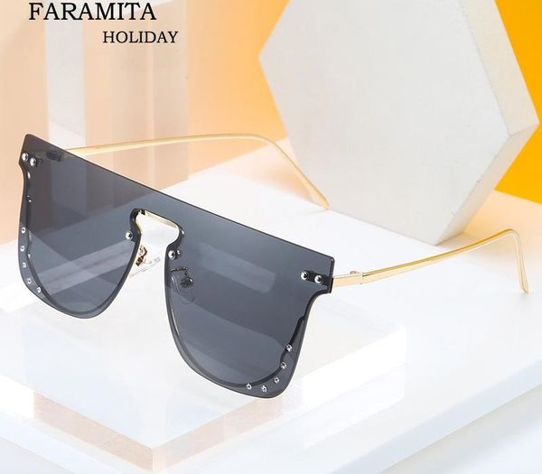 

faramita holiday goggle women man gradient uv400 fashion hip hop woman sun glasses men sunglasses mirror trendsetters street, White;black