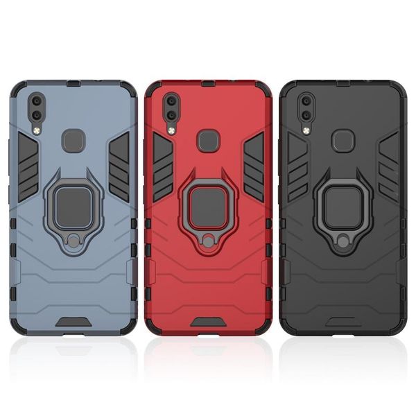 

hybrid armor 2 in 1 case for vivo x21 magnetic car phone finger holder phone case