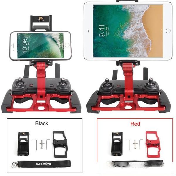 

onsumer electronics for phone/ipad tablet/crystalsky remote control tablet clip aluminium holder for dji mavic 2/pro/air2/spark monitors