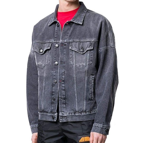 Jackets masculinos Novo letras imprimindo jaqueta de jeans de alta moda famosa bombardeiro jeans slim windbreaker masculino jeans roupas