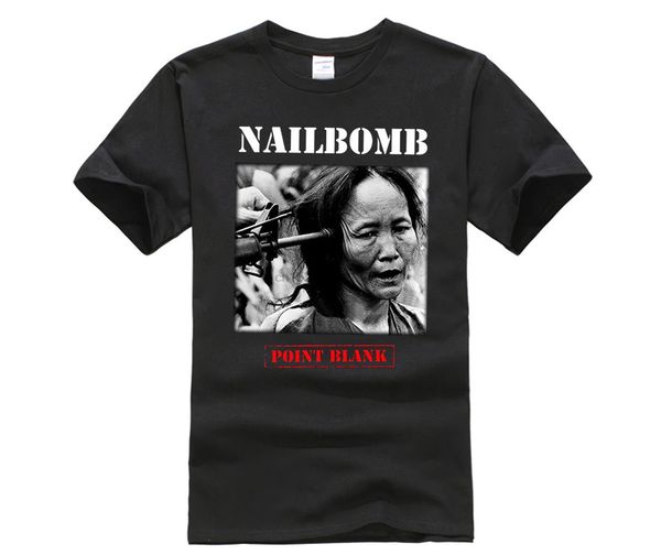 

phiking nailbomb point blank sepultura fudge tunnel cavalera thrash new black t-shirt new fashion brand t shirt