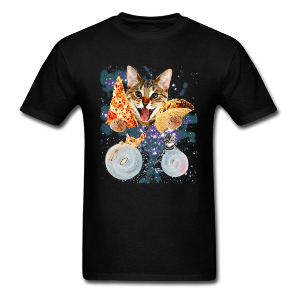 

street workout fabric custom universe cat taco black t shirt fitted sleeve men tshirt birthday ostern day t-shirts o neck