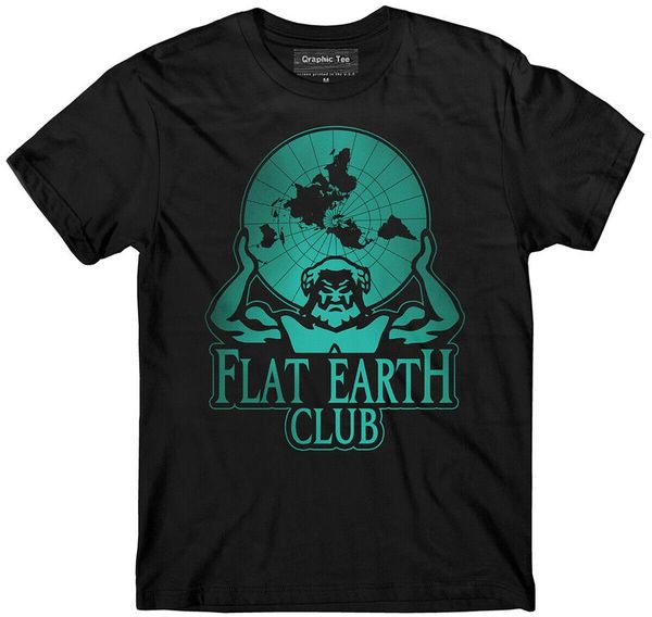 

flat earth club t-shirt, earth is flat, new world order, atlas, greek gods 2019 summer men funny short sleeve cotton t-shirts