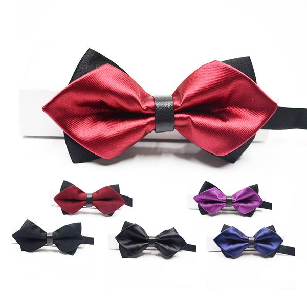 

handmade custom packing men tuxedo bow tie for important dinner, Blue;purple