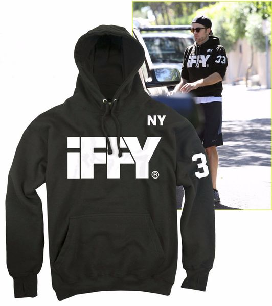 

winter coat men fashion sudadera hombre sweatshirts men iffy ny hoodie worn by robert pattinson cotton fleece sweat homme