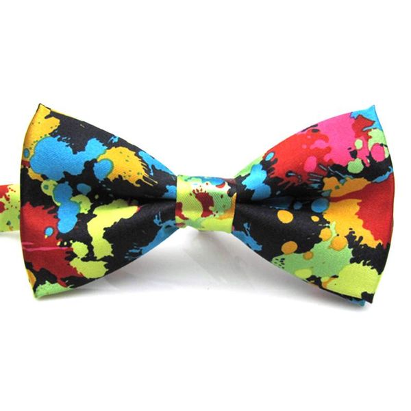 

accessories wedding party festival butterfly printing charming colorful banquets groom adjustable men bow tie, Black;gray