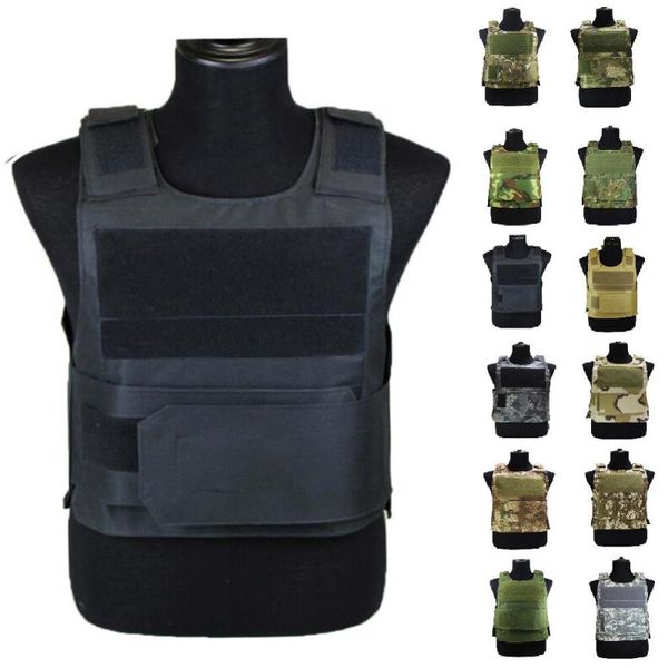 

hunting tactical vest molle plate carrier magazine paintball cs outdoor protective lightweight vest, Gray;blue