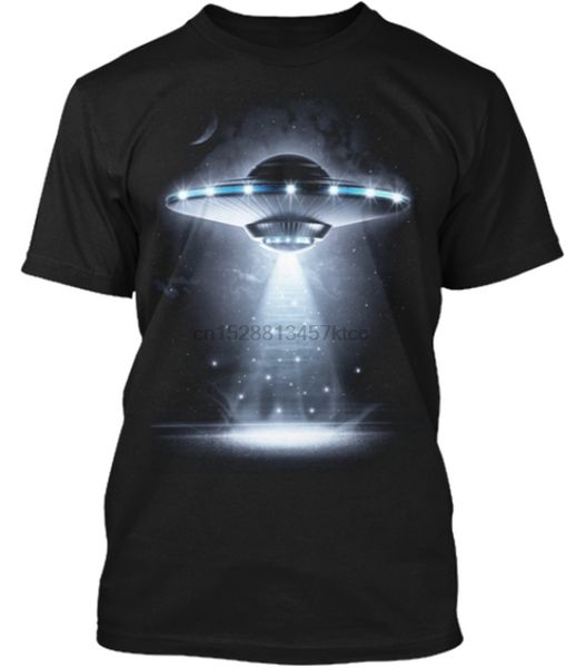 

ufo space t-shirts размер m-3xl us 100% хлопок mens женской одежды trend повседневный печати мода tee shirt