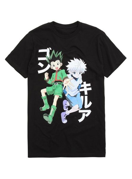 

мужчины футболка персонализированные для hunter x hunter duo tshirt новизна tshirt повседневный коротким рукавом top tee plus размер футболк