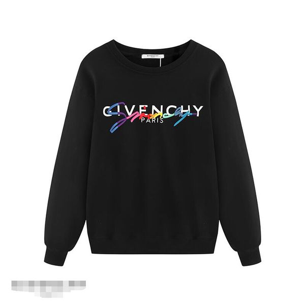 

men's and women's long-sleeved black and white loose plus-size hoodie asian size m-2xl freight free