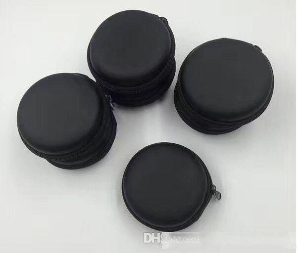 

square / round eva zipper earphones container case box storage carrying bags data lines box multi function boxes 50pcs/lot